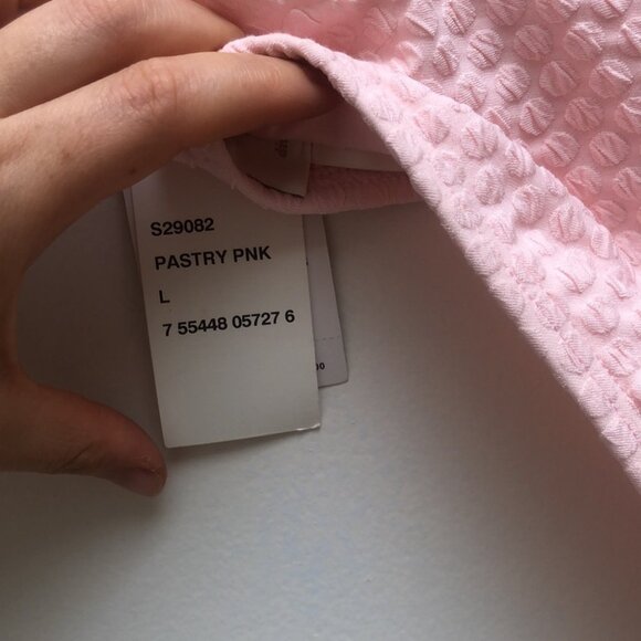 Kate Spade Pink Marina Piccola  textured Scalloped Bikini Size Large strapless - Picture 11 of 16